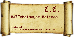 Büchelmayer Belinda névjegykártya